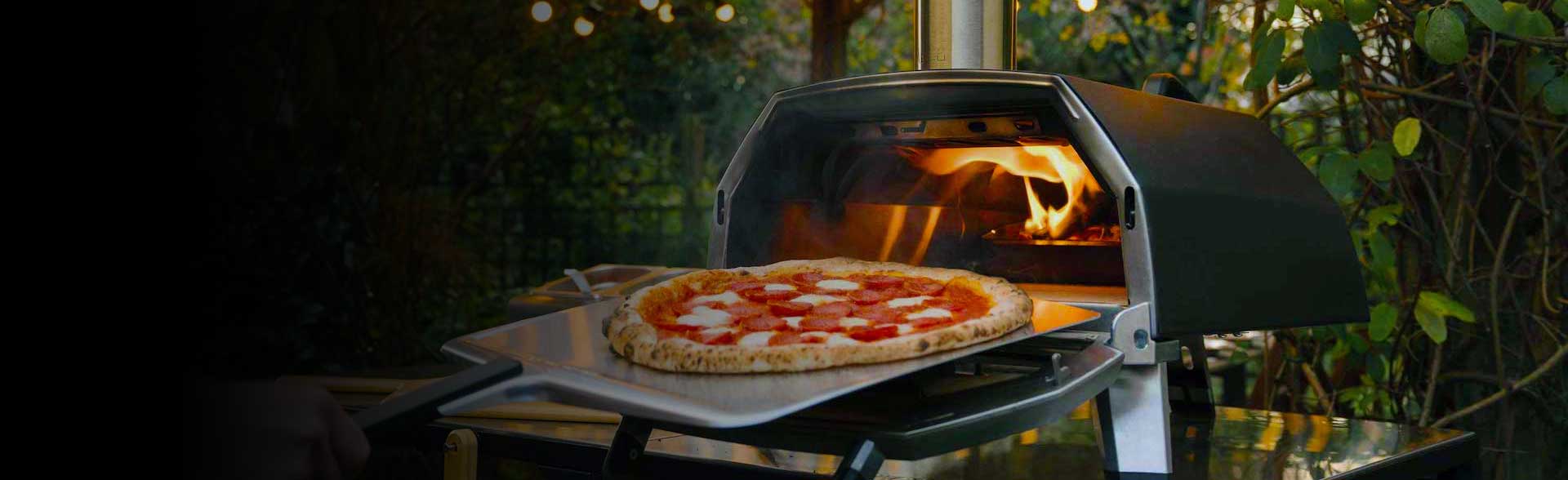 ABORON Outdoor Stainless Steel Pizza Oven ,13 Multi-Fuel Side Rotatab