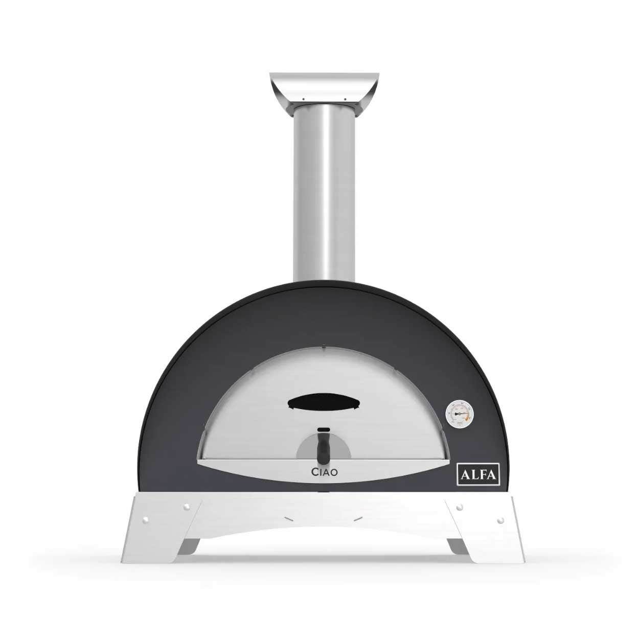 TONWIN Stainless Steel Countertop Wood Burning Pizza Oven TONWIN Color: Silver