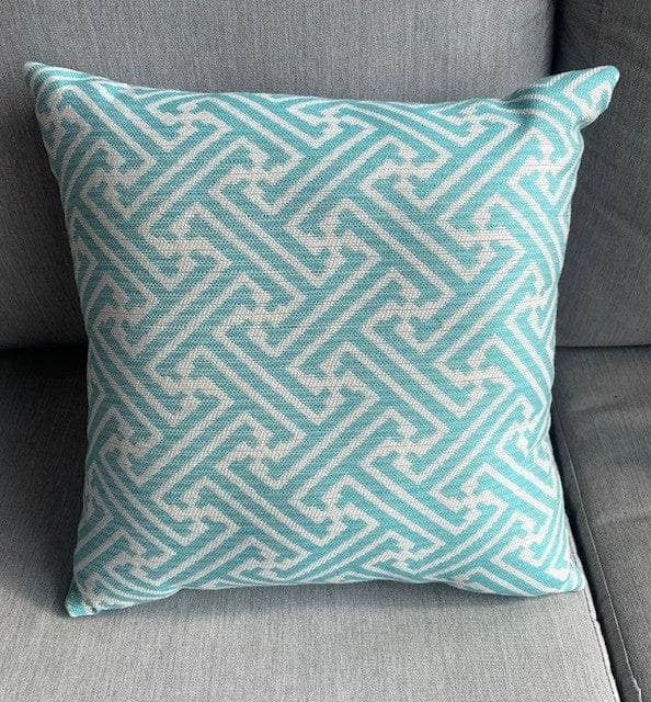 Aqua blue pillows best sale