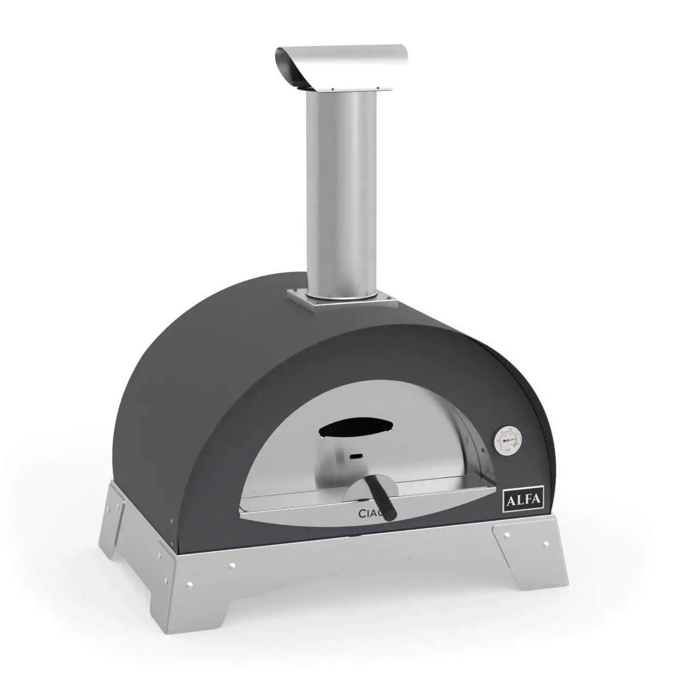 Alfa Ciao Wood Fired Outdoor Pizza Oven Pizza Makers & Ovens Silver Grey 12032824