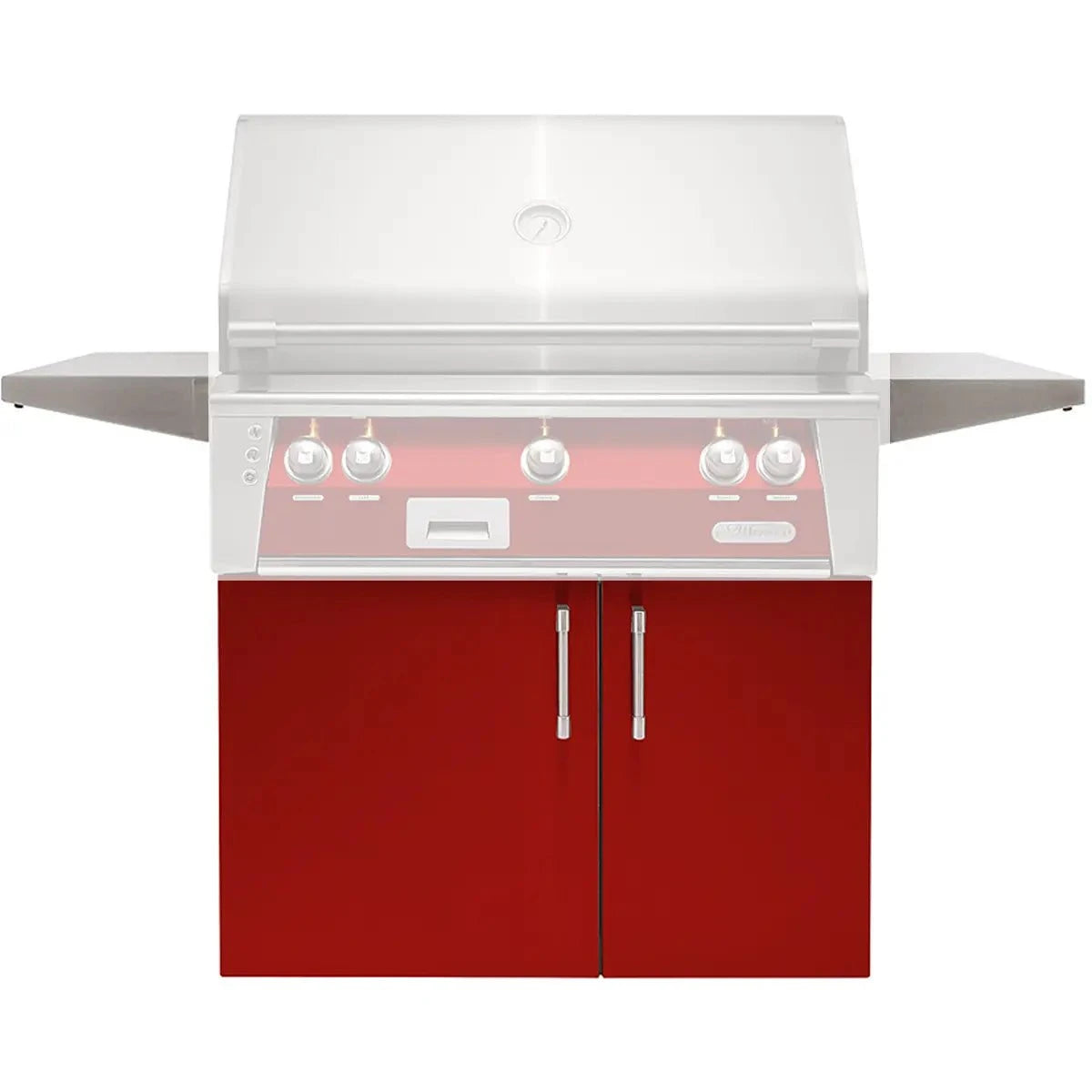 Alfresco Grills Standard Stainless Steel Gas Grill Carts Outdoor Grill Carts 36" / Carmine Red 12046466