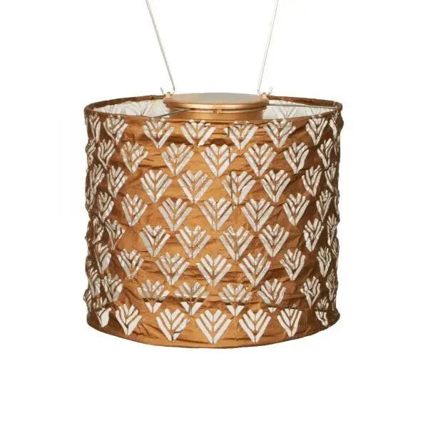 Allsop Soji Stella 8" Drum Solar Lantern in Copper Lighting 12031960