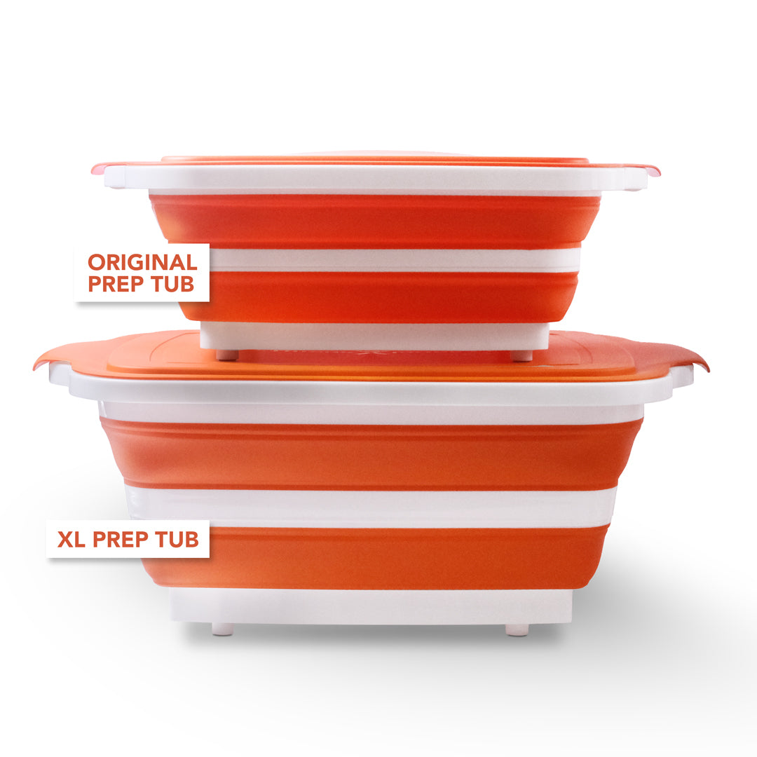 ATBBQ Collapsible Extra Large Food Prep Tub with Built-in Cutting Board Kitchen Tools & Utensils 12044356