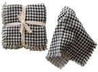 Black and White Gingham Square Cotton Napkin Cloth Napkins 12032764