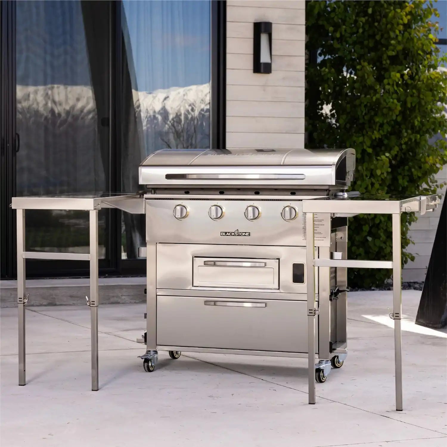 Blackstone Select 36 inch Griddle Air Fryer Combo with Dual Side Tables and Storage Drawers Outdoor Grill 12046141