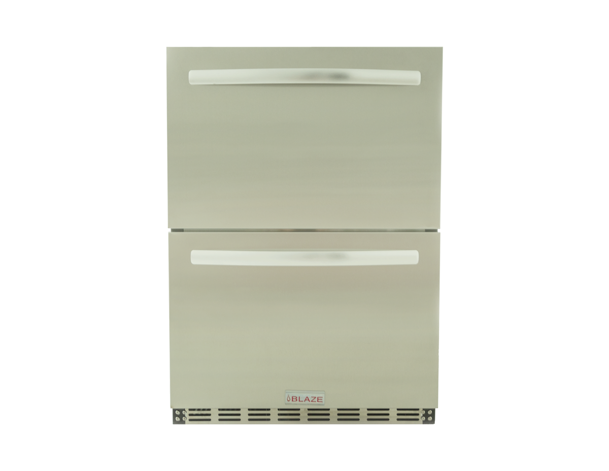 Blaze 24" Outdoor-Rated Double Drawer Refrigerator, 5.1 cu. ft. BLZ-SSRF-DBDR5.1 12043857