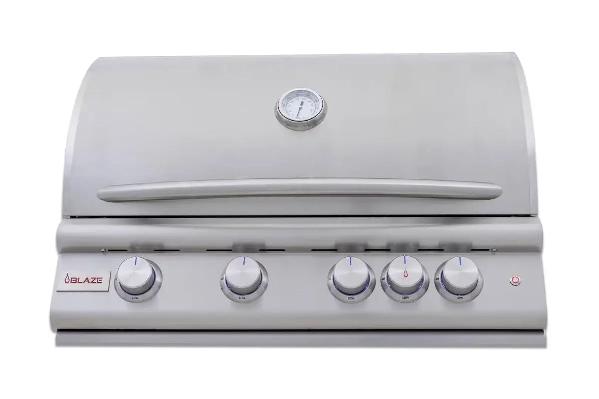 Blaze Premium 4-Burner LTE+ Marine Grade 32" Built-In Gas Grill with Rear Infrared Burner, BLZ-4LTE3MG Liquid Propane 12044669