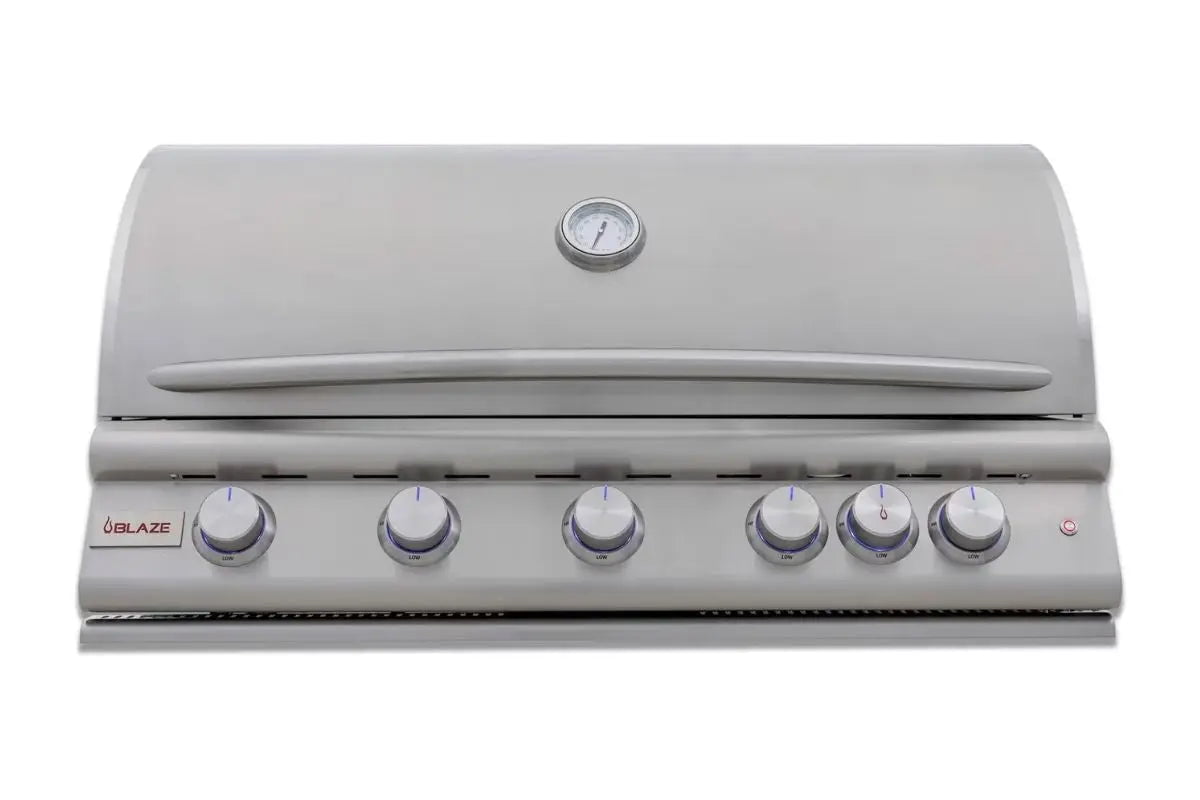 Blaze Premium 5-Burner LTE+ 40" Built-In Gas Grill with Rear Infrared Burner, BLZ-5LTE3 Liquid Propane 12044666