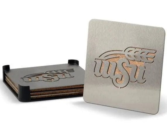 Boasters - Laser Cut Team Branded Coasters Coasters Wichita State Shockers 12026342