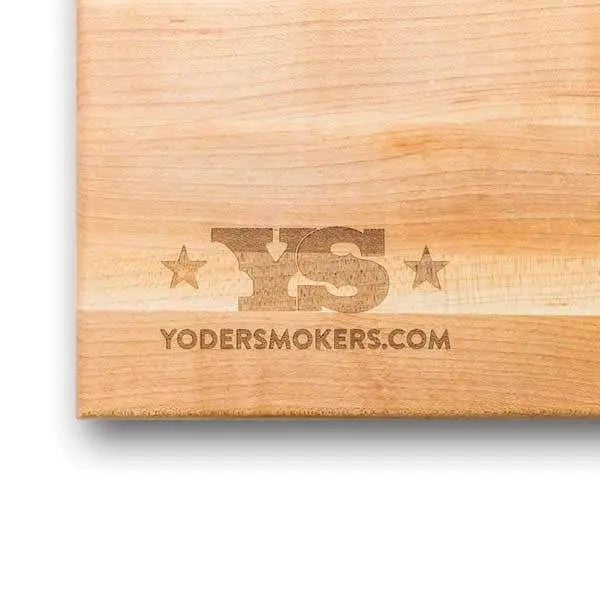 Boos Block Maple Cutting Board with Yoder Smokers Logo, 20