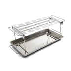 Broil King Stainless Steel Wing Rack Roaster with Pan Outdoor Grill Accessories 12041494