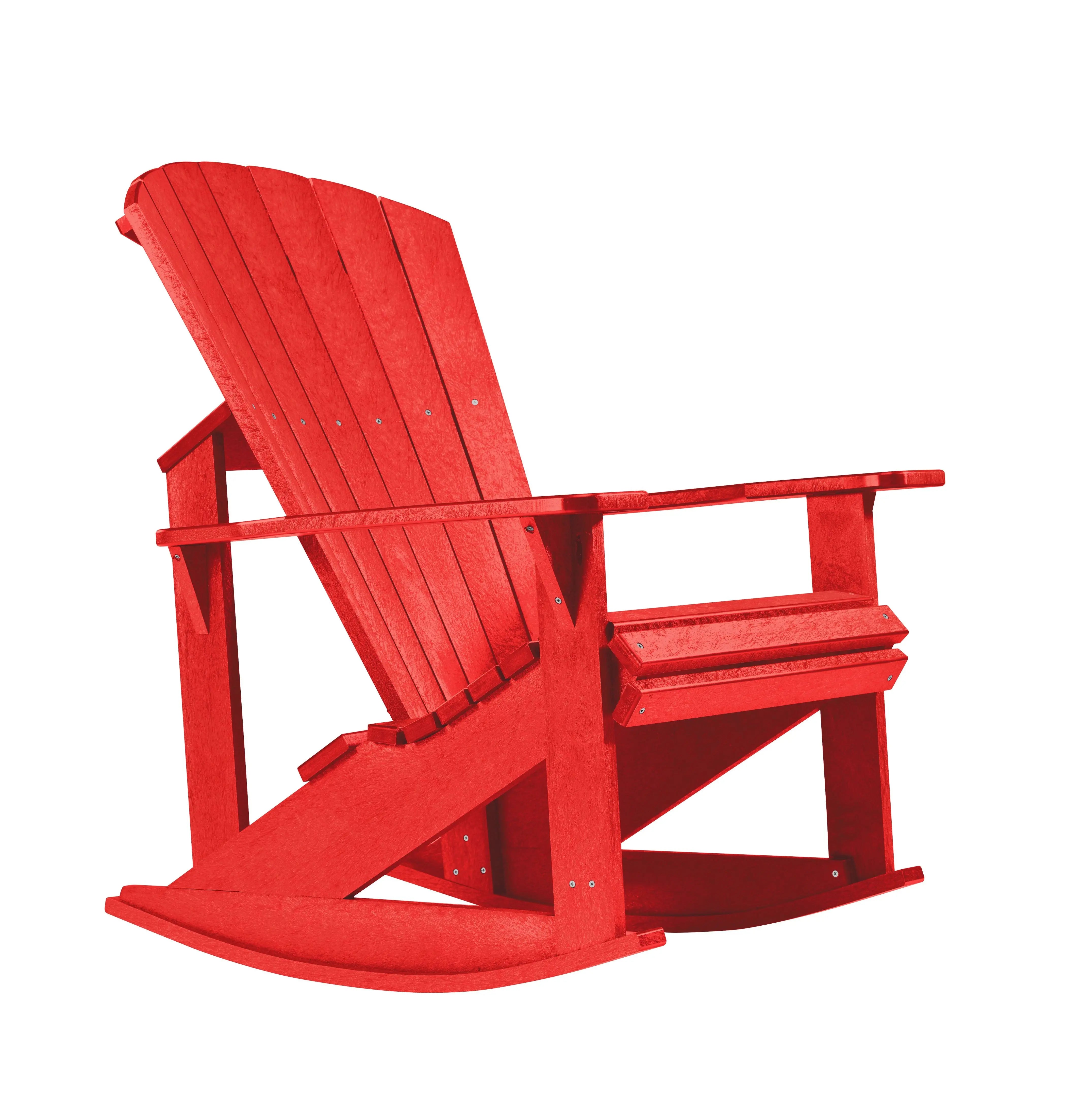 C.R. Plastic Products Adirondack Rockers Outdoor Chairs Red 12032667