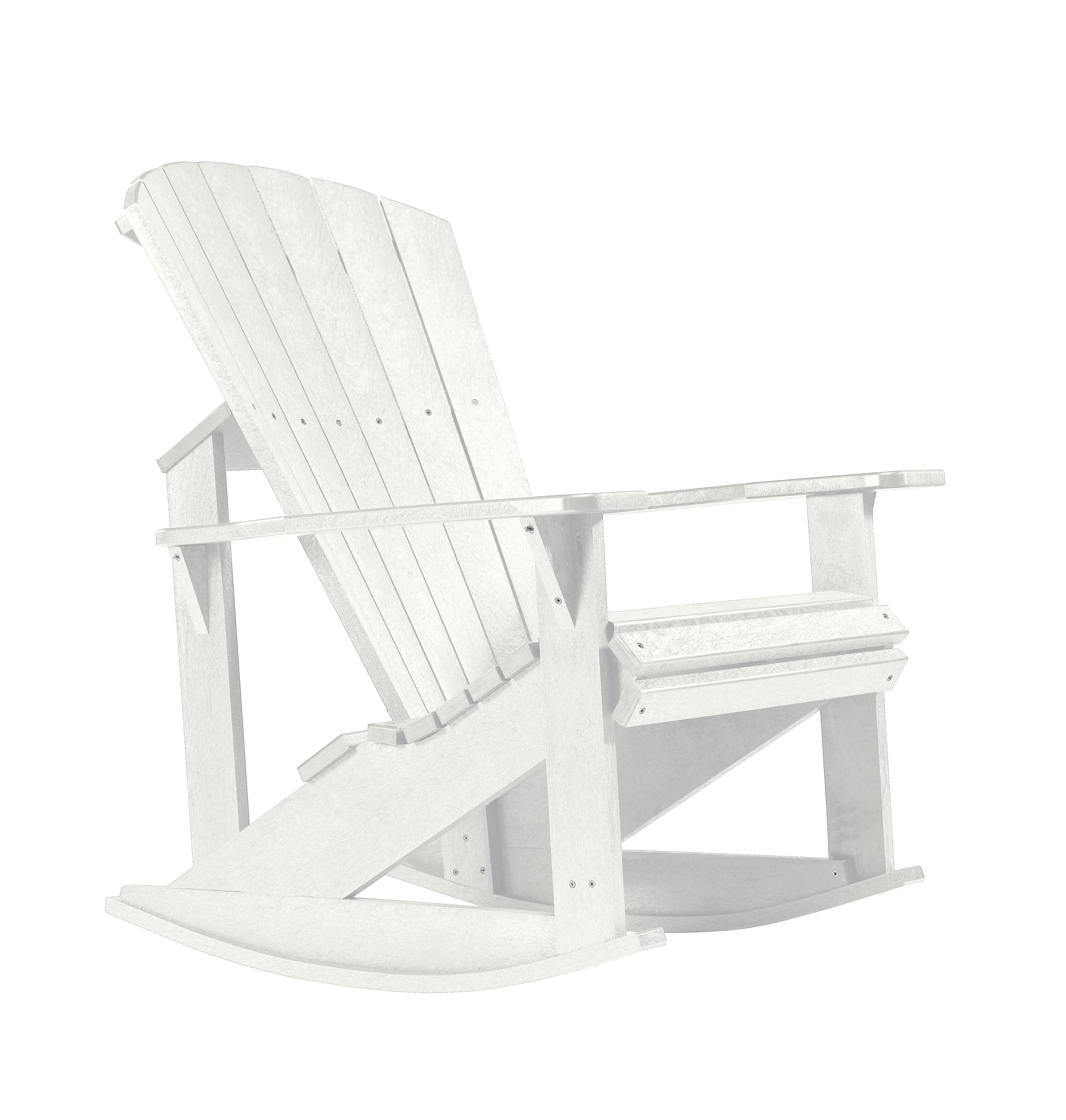 C.R. Plastic Products Adirondack Rockers Outdoor Chairs White 12032668