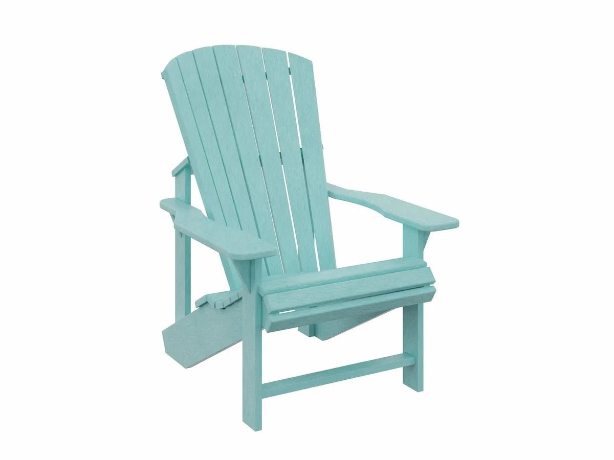 C.R. Plastic Products Classic Adirondack Chairs Outdoor Chairs Aqua 12032659