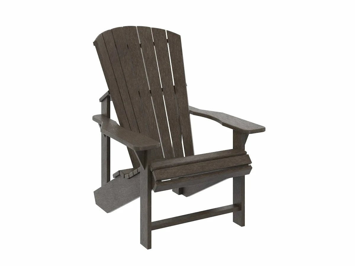 C.R. Plastic Products Classic Adirondack Chairs Outdoor Chairs Chocolate 12032664