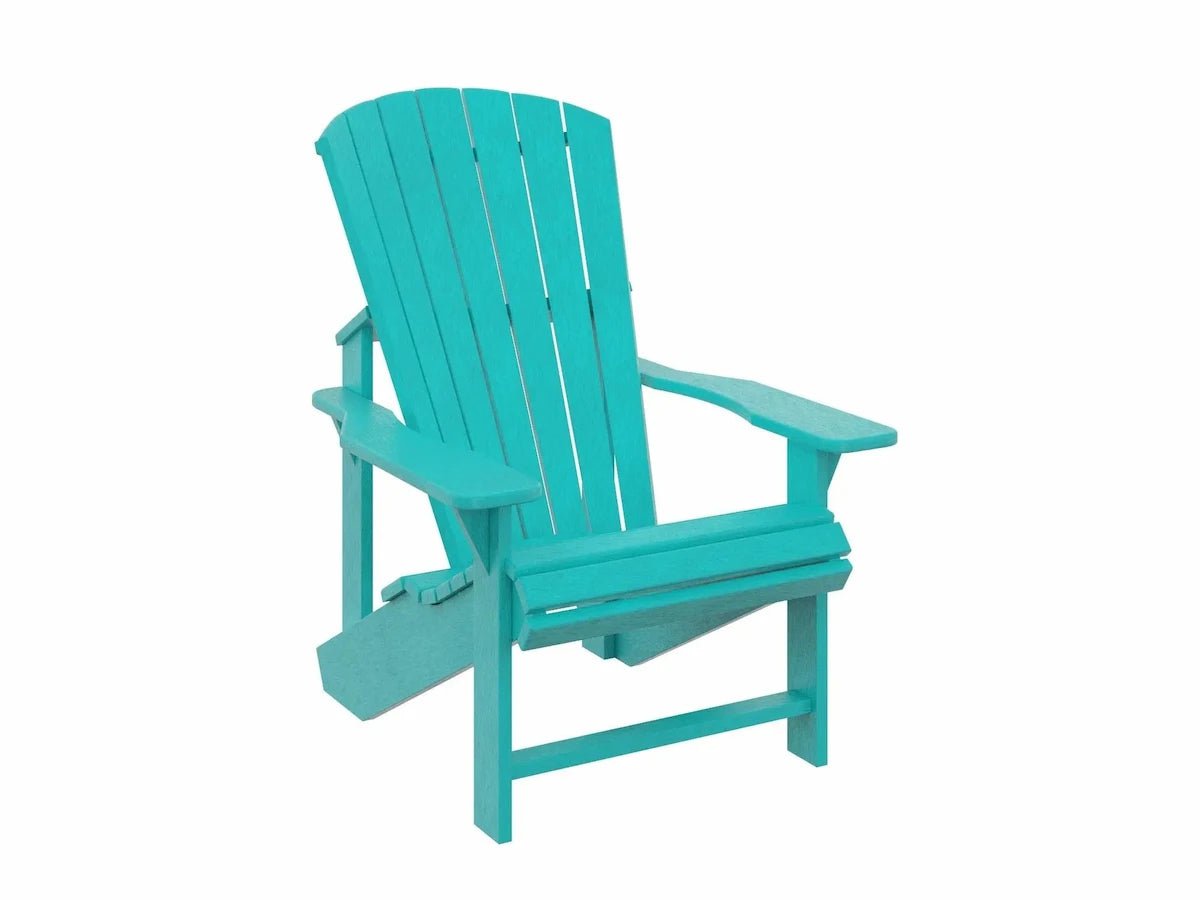 C.R. Plastic Products Classic Adirondack Chairs Outdoor Chairs Turquoise 12032658