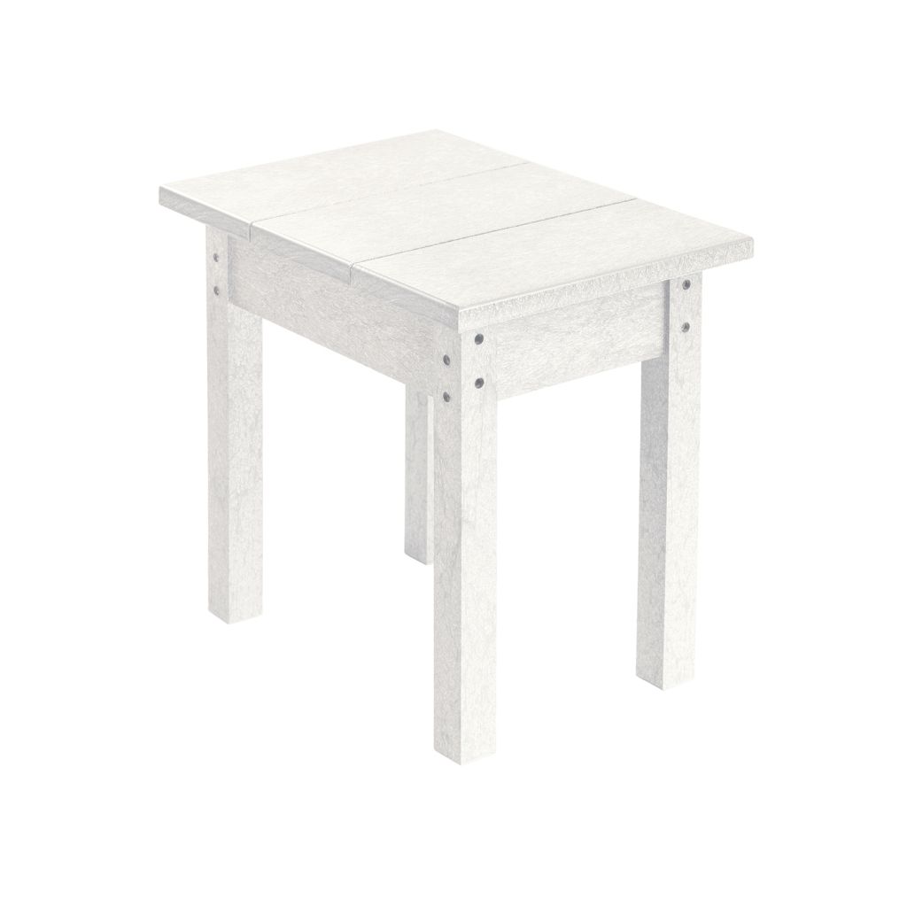 C. R. Plastic Products Small Rectangular Table White 12033299