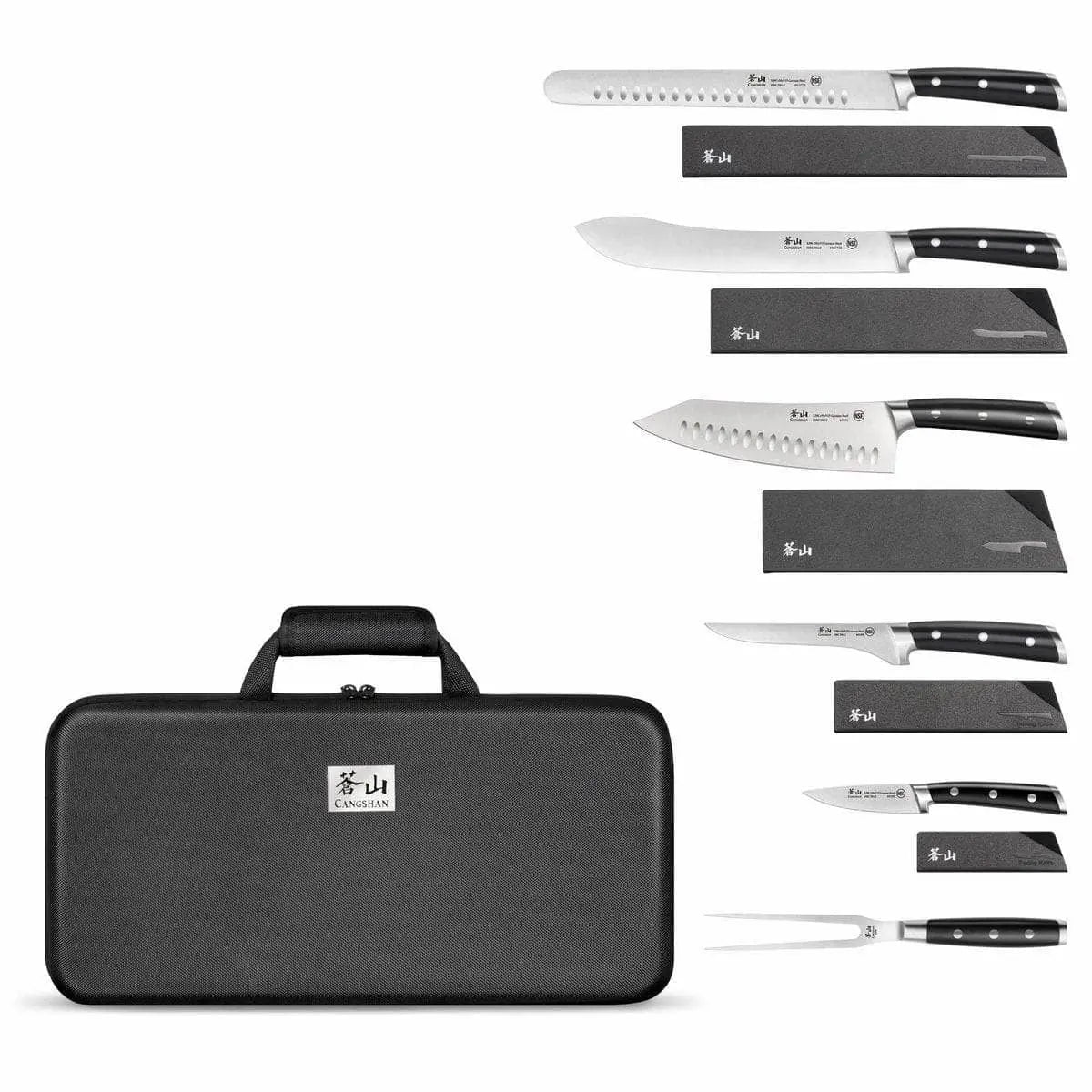 Cangshan S Series Black 7-piece BBQ Knife Set Kitchen Knives 12046376