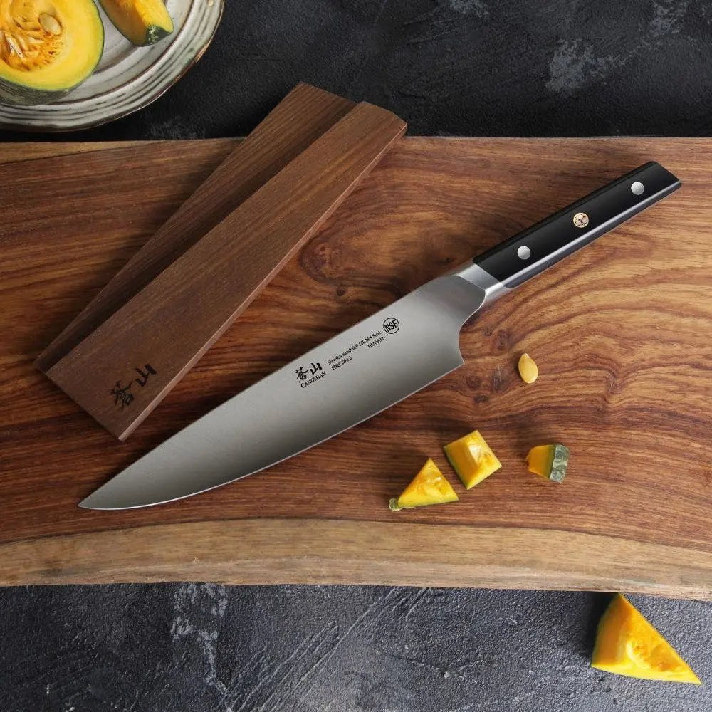 Cangshan TC Series 8in Chef Knife with Sheath Kitchen Knives 12041519