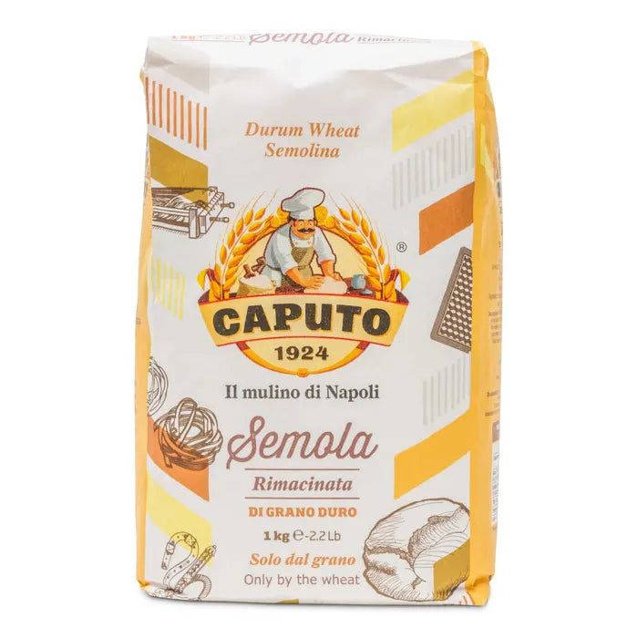 Caputo Semola Di Grano Duro Rimacinata Semolina Flour 1 kg Bag Flour 12028011