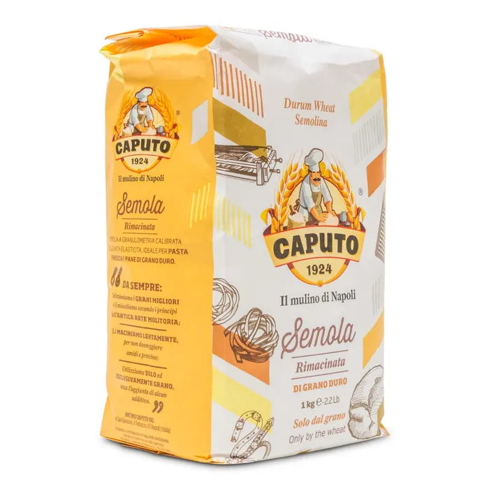 Caputo Semola Di Grano Duro Rimacinata Semolina Flour 1 kg Bag Flour 12028011