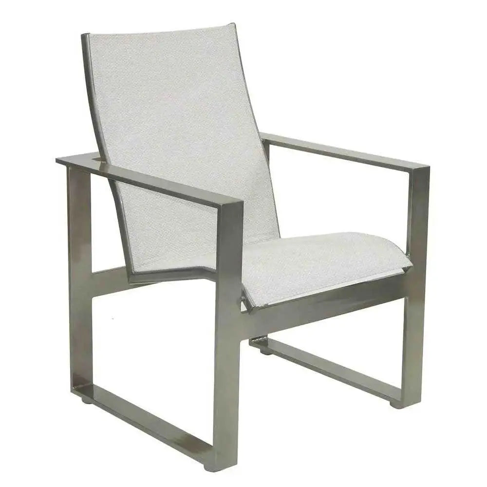 Castelle Park Place Sling Dining Chair with Jasmine Frame and Sailing Seagull Fabric Outdoor Chairs 12025190