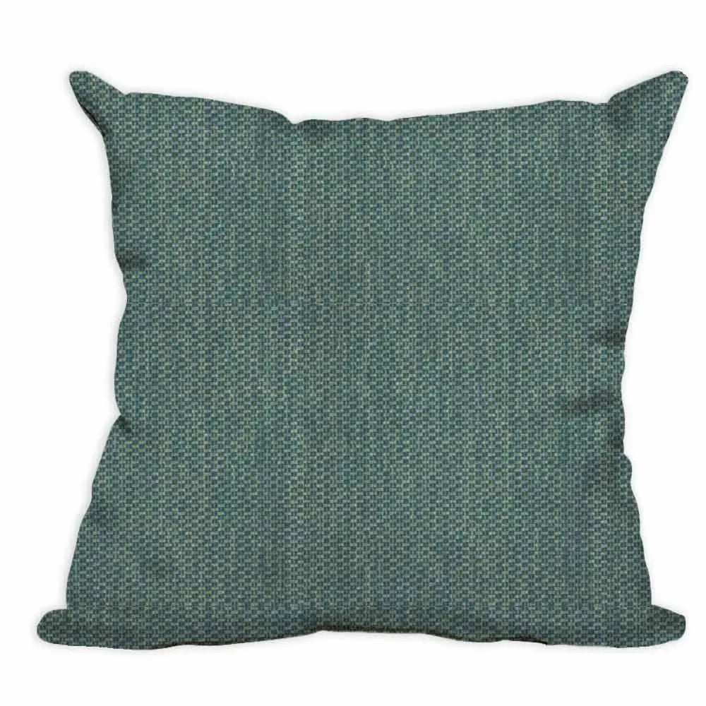 Casual Cushion 15" Throw Pillow in Tailored Lagoon Throw Pillows 12031055