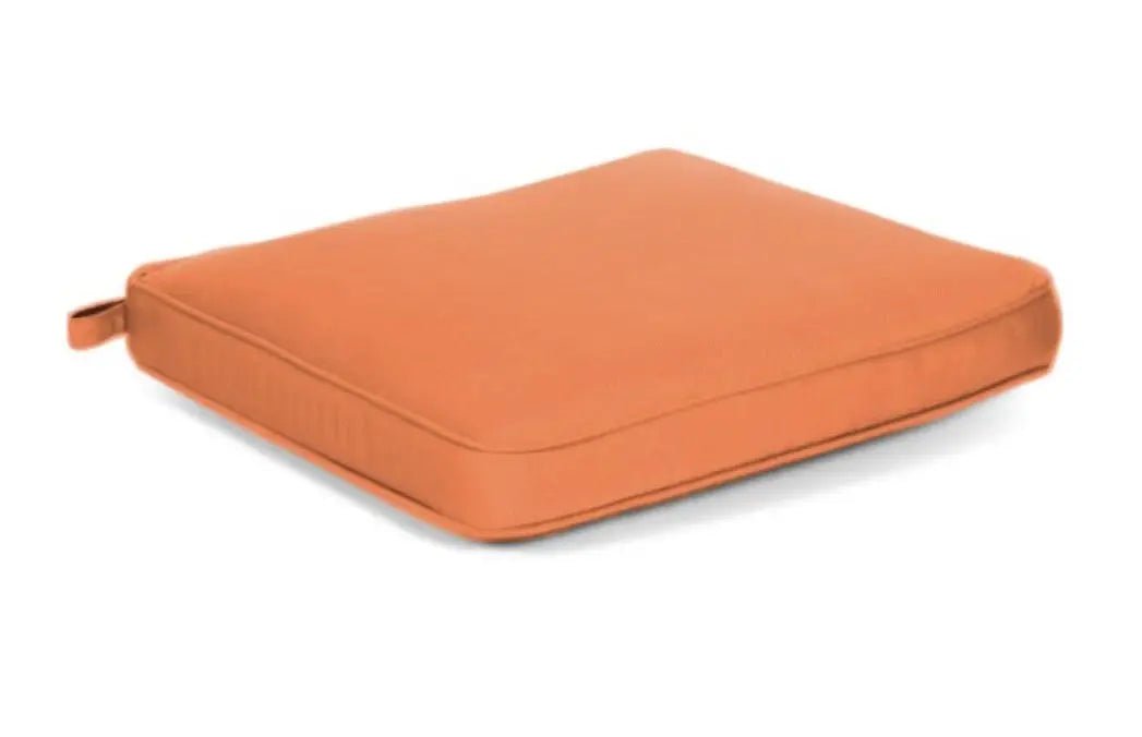 Casual Cushion Deluxe Dining Seat Cushion in Canvas Tangerine Chair & Sofa Cushions 12026349