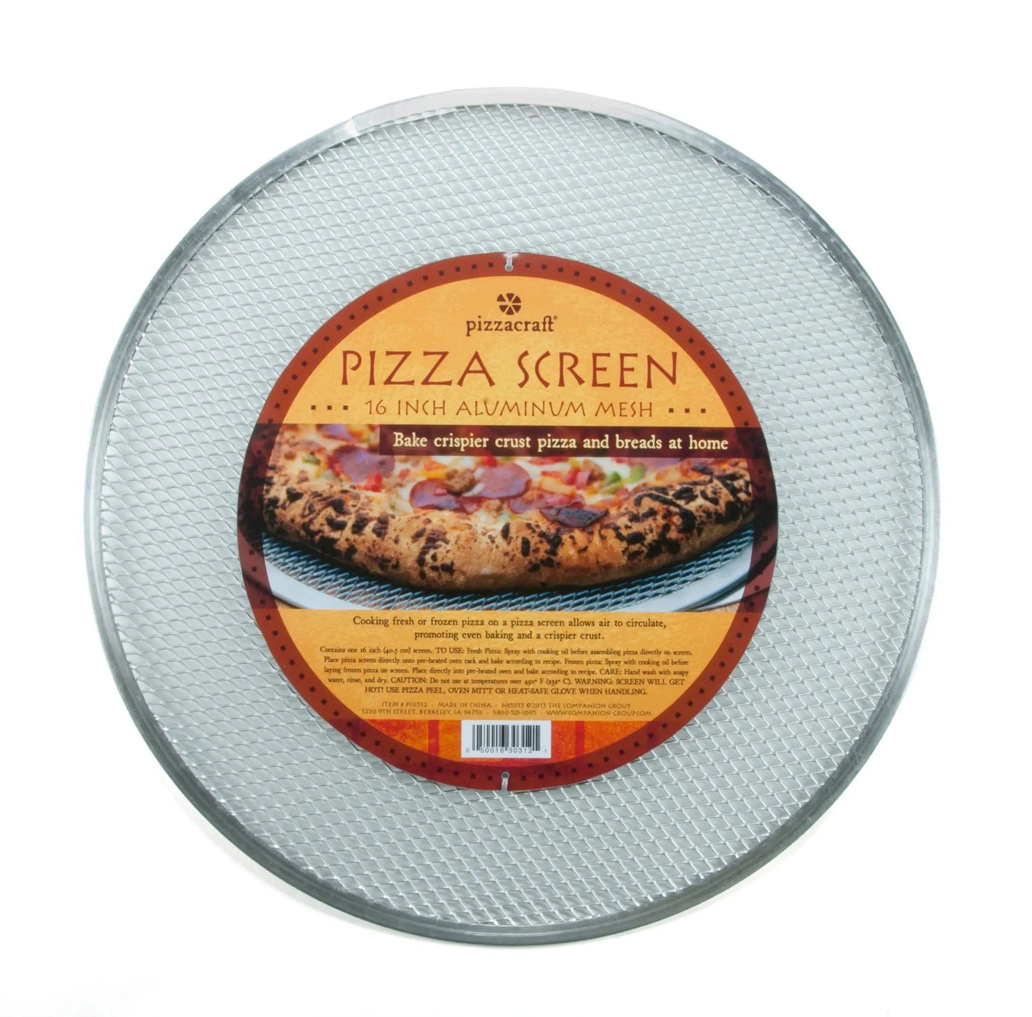 Charcoal Companion 16" Aluminum Pizza Screen Pizza Pans 12042986