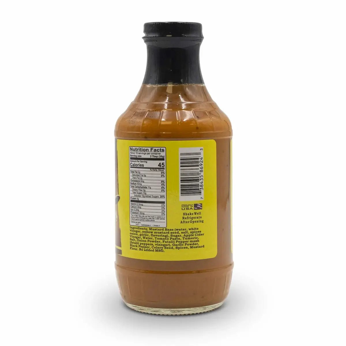 Chile Slinger Fatalii Mustard Sauce Mustard 12029529