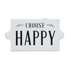 Choose Happy Black and White Metal Wall Decor Decor 12031923