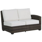 Coral Gables 2-Seater Right Arm Sectional Piece with Switch Flax Cushions Outdoor Sectional Sofa Units 12041219