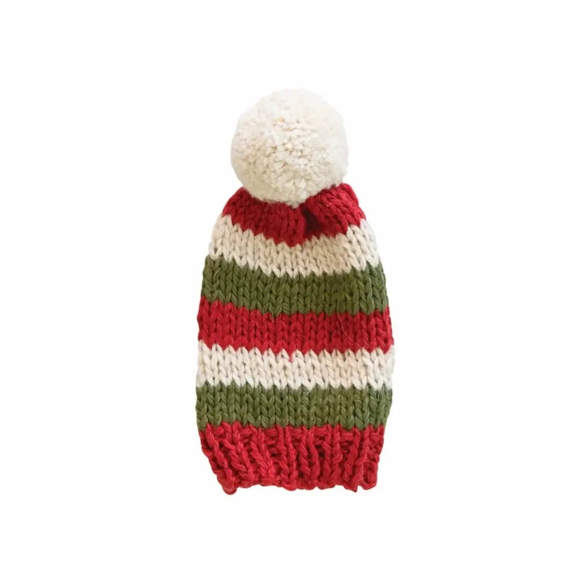 Cotton Knit Hat Bottle Toppers with Pom Pom Seasonal & Holiday Decorations Style 2 12044746