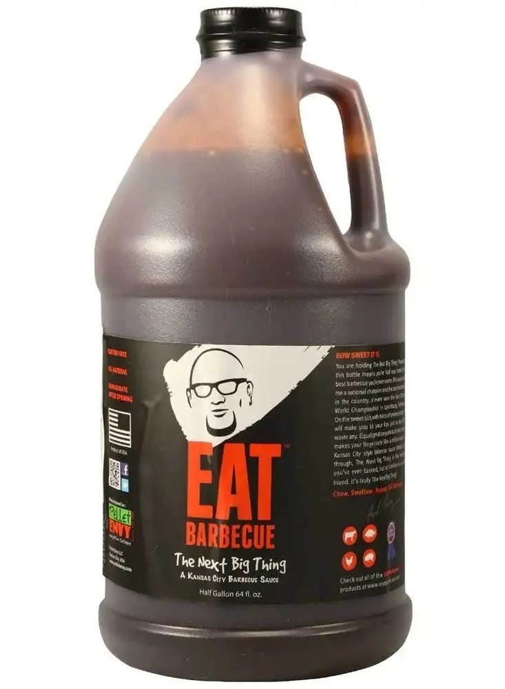 Eat Barbecue The Next Big Thing Barbecue Sauce Condiments & Sauces Half Gallon 12011423