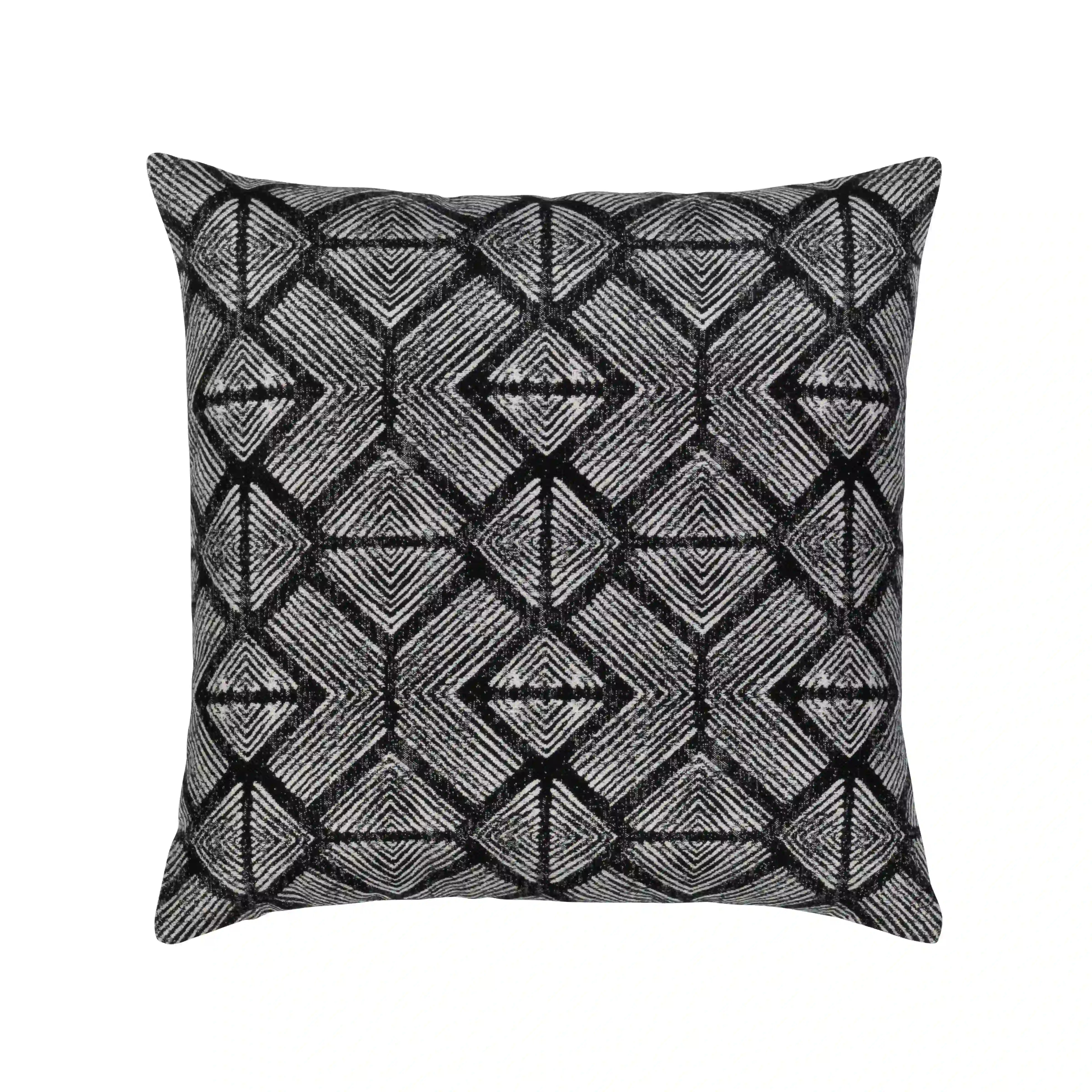 Elaine Smith Bakuba Ebony 20" Square Pillow Throw Pillows 12041452