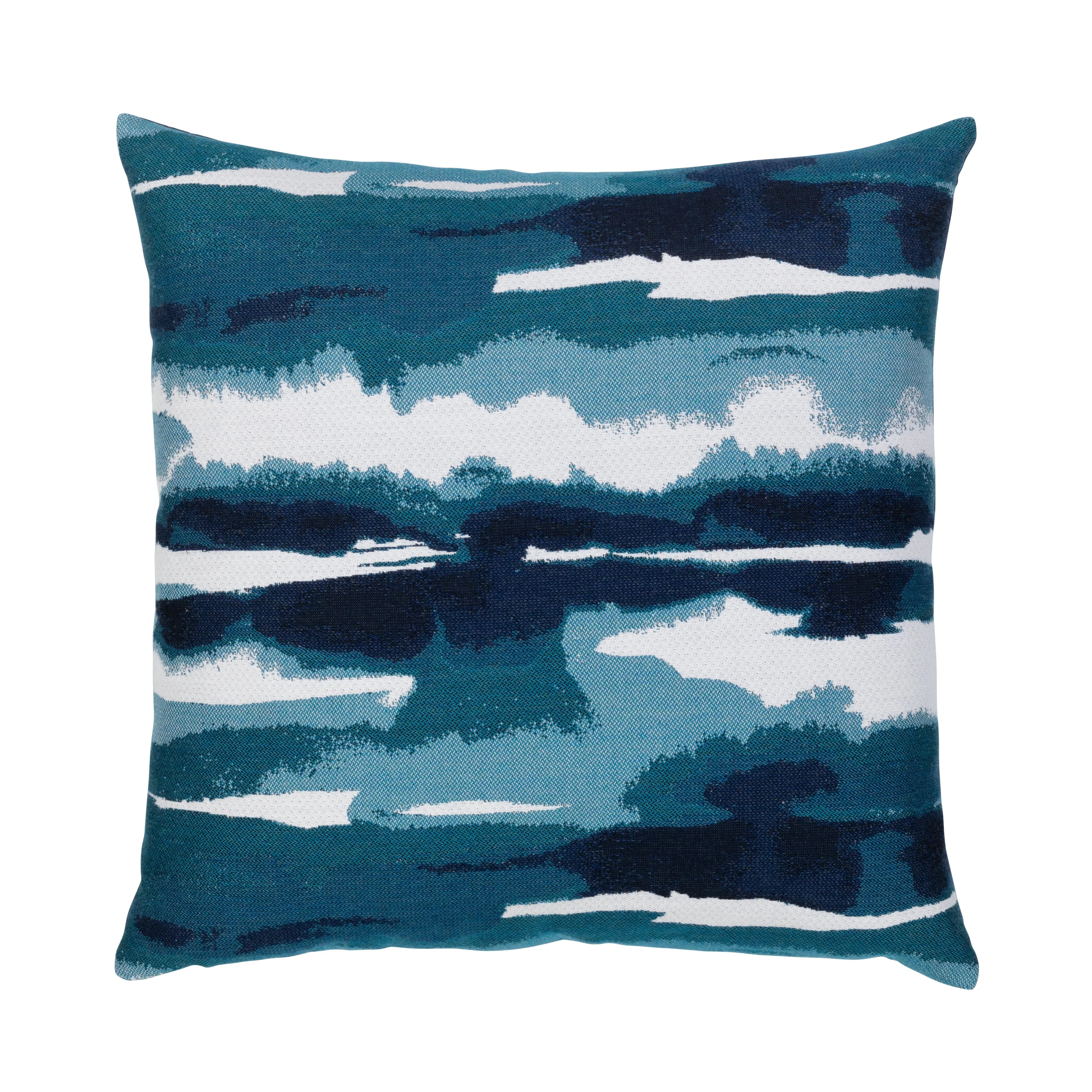 Elaine Smith Impression Deep Sea 22" Square Pillow Throw Pillows 12041439