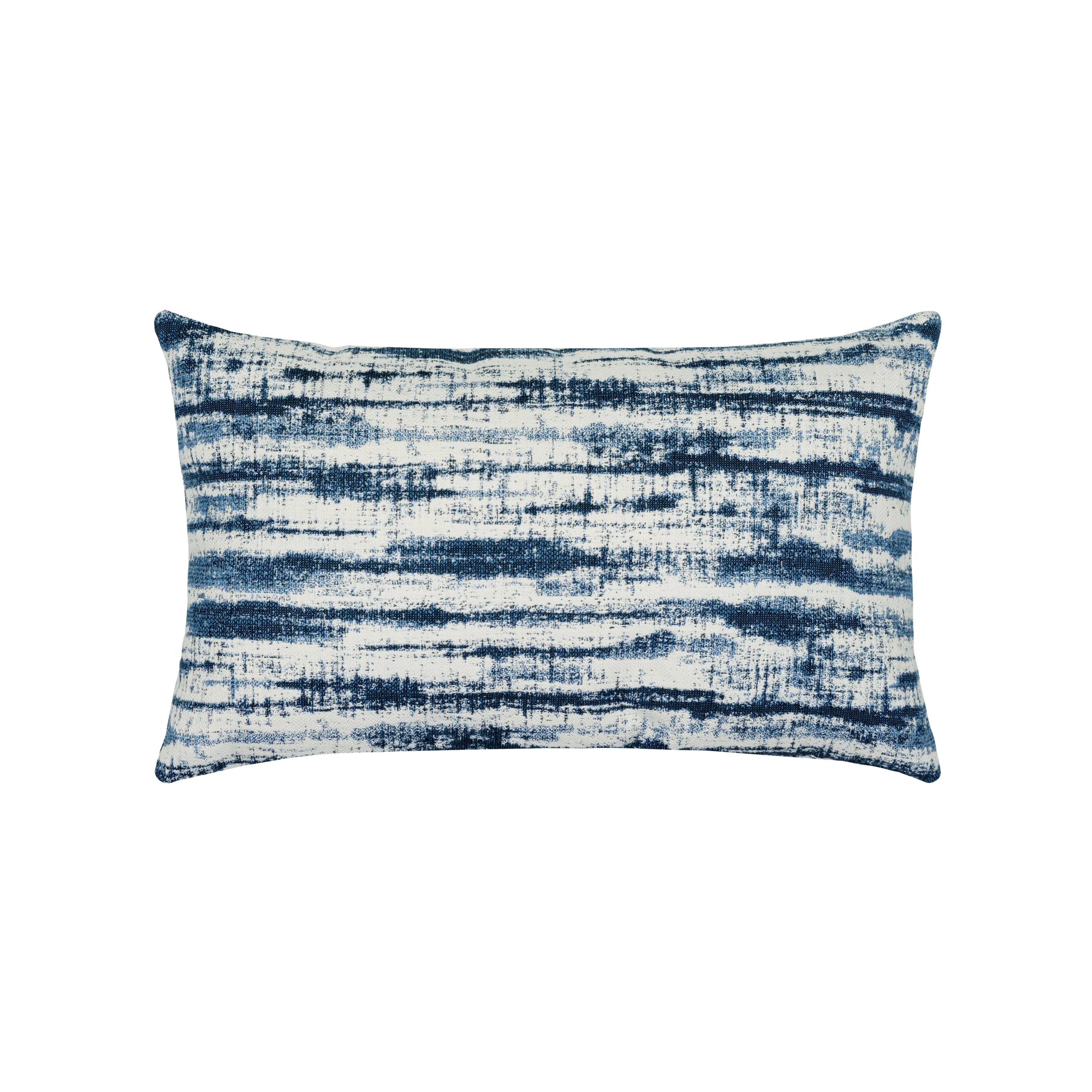 Elaine Smith Linear Indigo Lumbar Pillow Throw Pillows 12041463