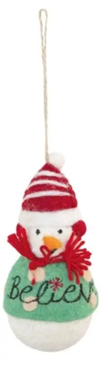 Felt Snowman Ornaments Holiday Ornaments Style 1 12039785