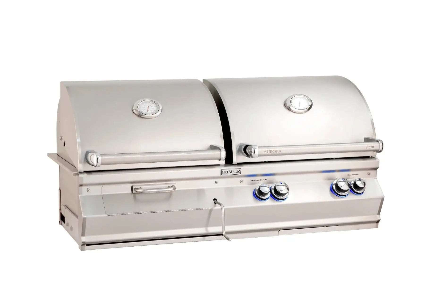 Fire Magic Aurora A830i Built-In Gas and Charcoal Combination Grills Outdoor Grills