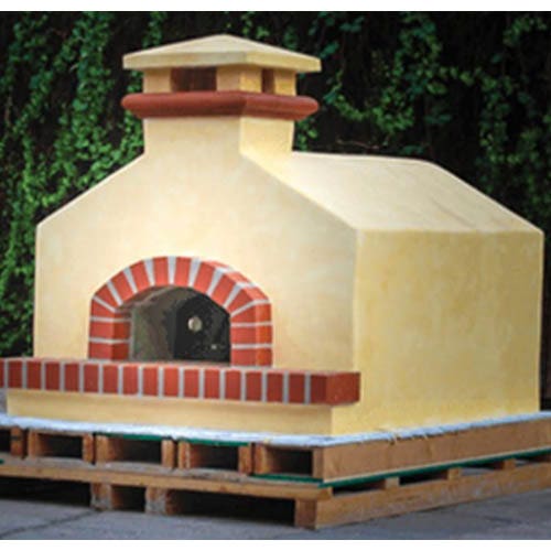 Forno Bravo Toscana Wood Fired Oven, Gabled Enclosure Pizza Makers & Ovens Yellow / 40 in. Cooking Surface 12023877
