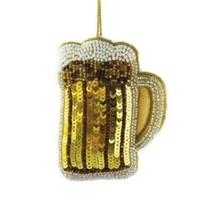 Glass Bead and Sequins Beer Glass Ornaments Style 3 12044692