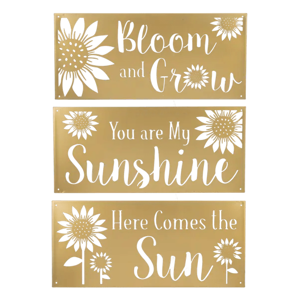 Gold Laser Cut Sunflower Wall Decor Decor