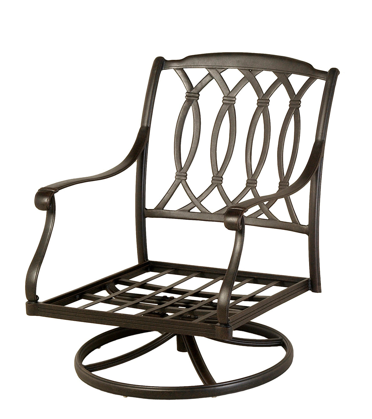 Hanamint Mayfair Estate Club Swivel Rocker in Desert Bronze