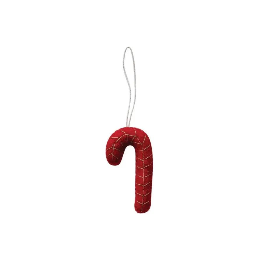 Handmade Wool Felt Candy Cane Ornaments Holiday Ornaments Style 2 12044794