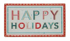 Happy Holidays Embossed Metal Wall Decor Seasonal & Holiday Decorations 12039933