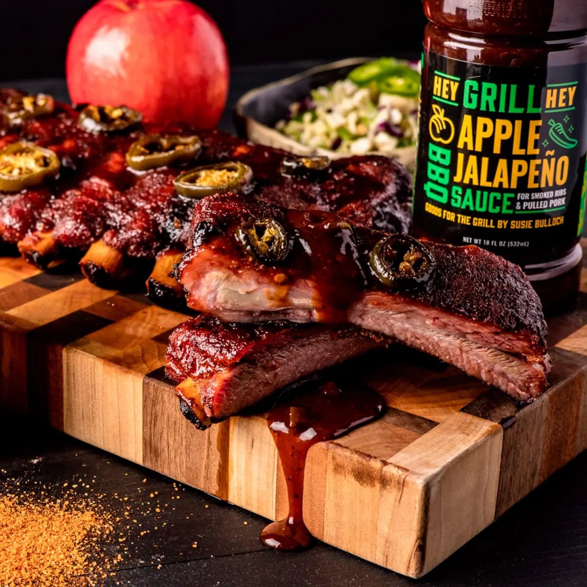 Hey Grill Hey Apple Jalapeno BBQ Sauce Condiments & Sauces 12042856