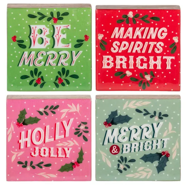 Holiday Message Blocks Seasonal & Holiday Decor