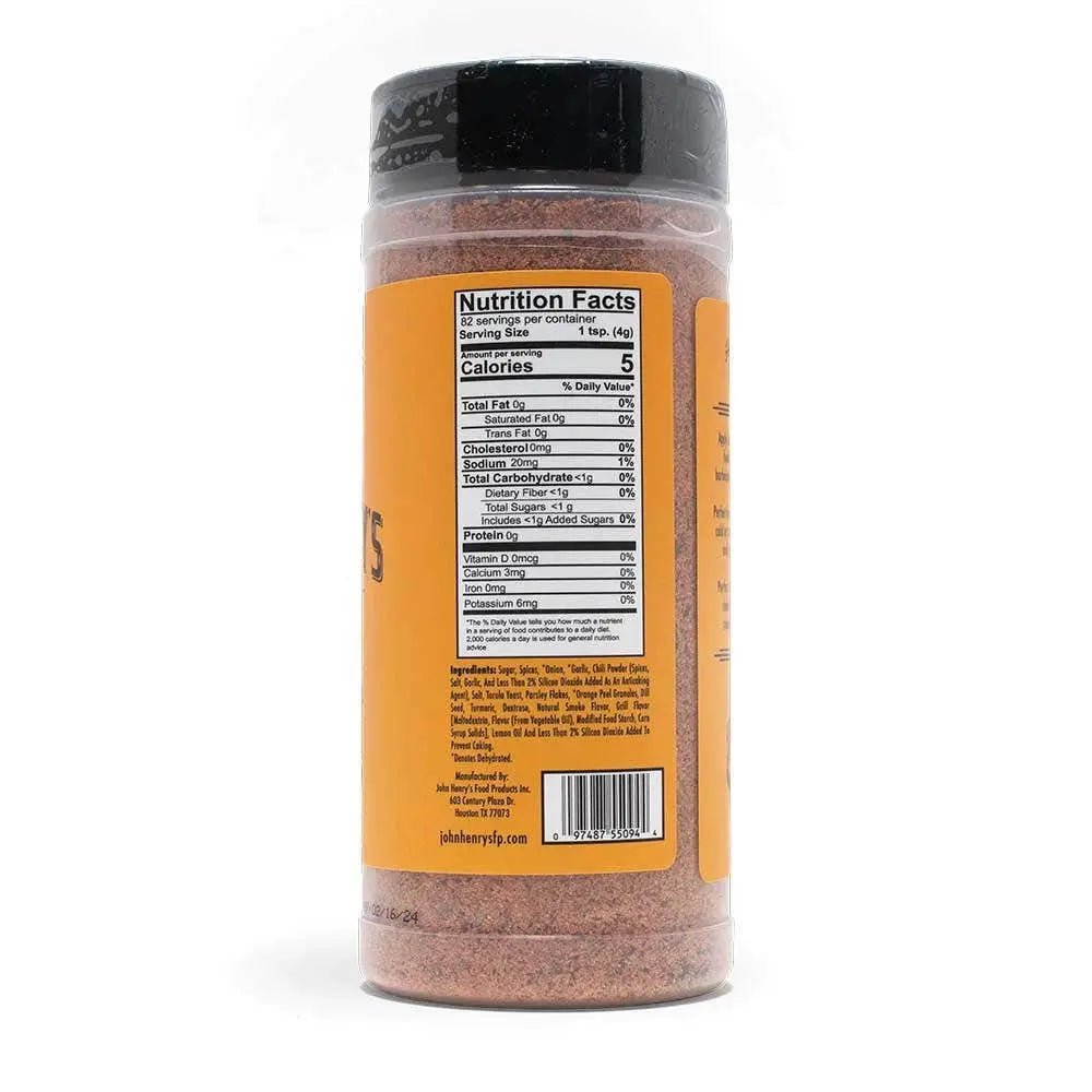 John Henry's Texas Brisket Rub Seasoning, 11.5 oz Seasonings & Spices 12020804