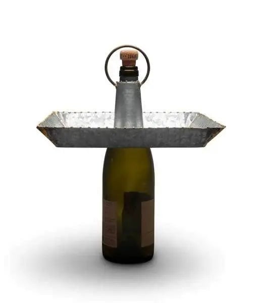 Kalalou Galvanized Square Bottle Serving Topper Decor 12028842