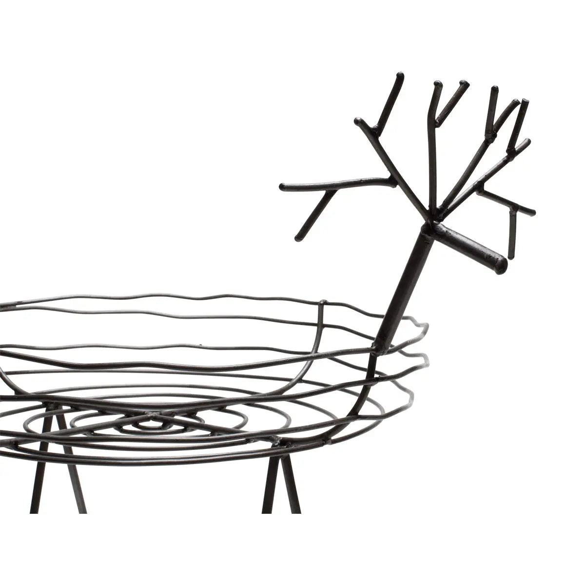 Kalalou Large Round Wild Wire Deer Bowl Decor 12027428